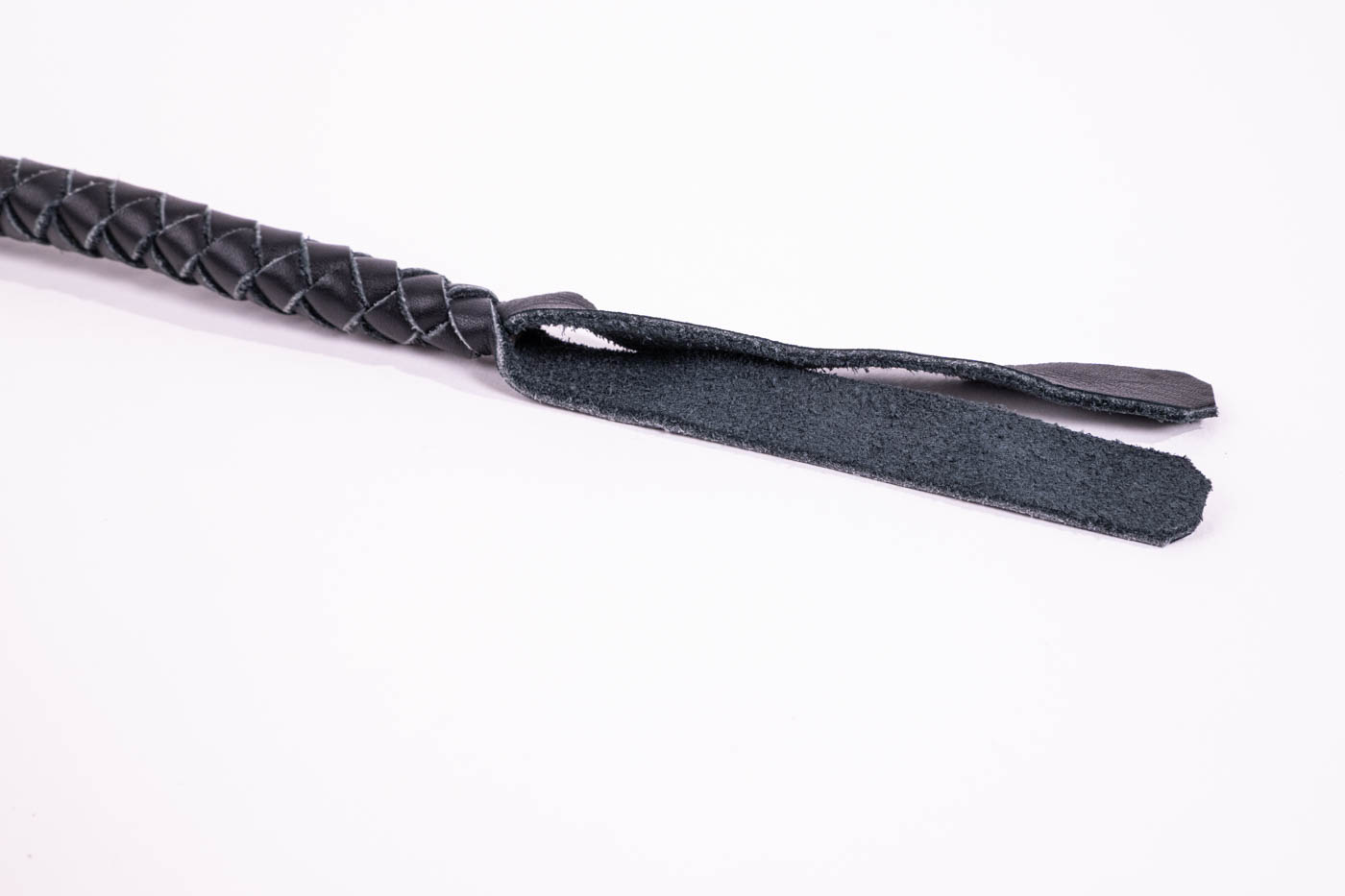 Czech Hunting Whip with short wooden handle
