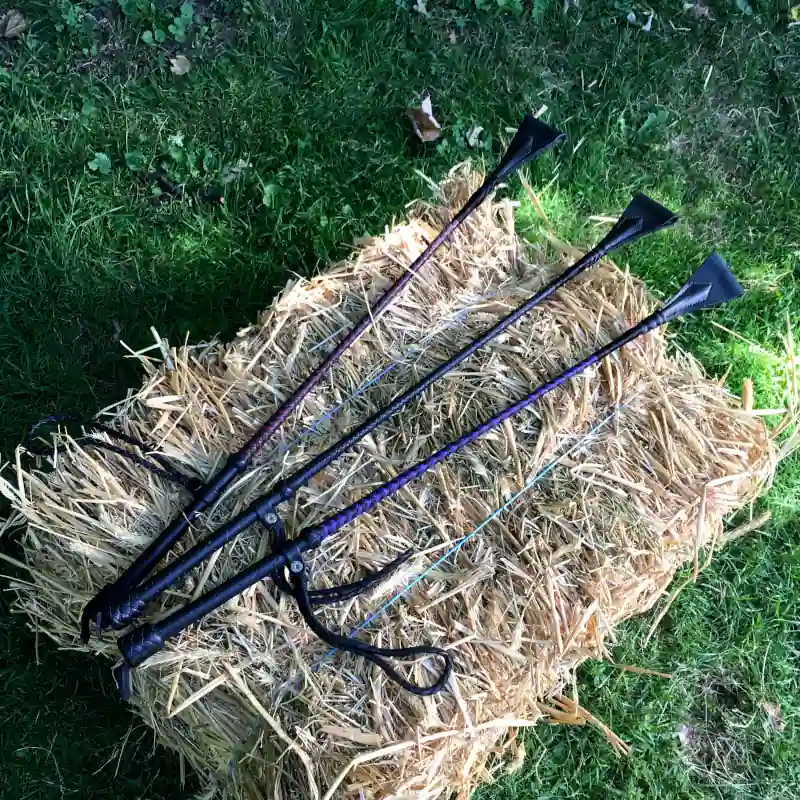 Argentinische Gerte geflochten, lang, geschlossene Klatsche