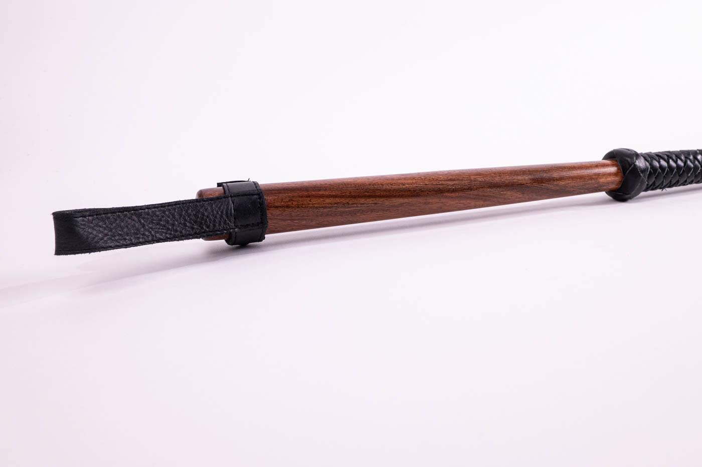 Czech Hunting Whip with short wooden handle