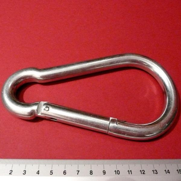 Karabinerhaken, Länge 16,0 cm