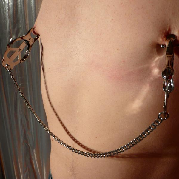&quot;Butterfly&quot;-Nipple Clamps with Chain