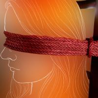 Hanfseil, bordeauxrot, Länge: 5 m Hanfseil, bordeauxrot, Länge: 5 m