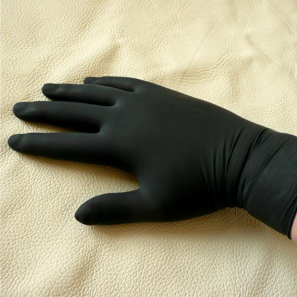 Latex Examination Gloves Black, Pack of 10