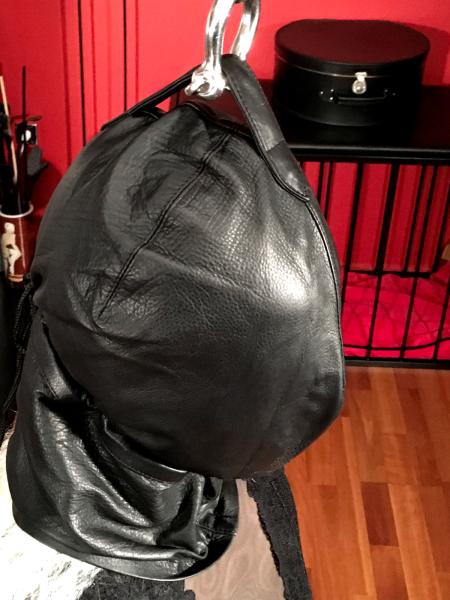 Slack Hood made of leather