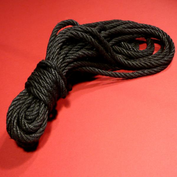 Hemp Rope, Black, Length: 10 Metres