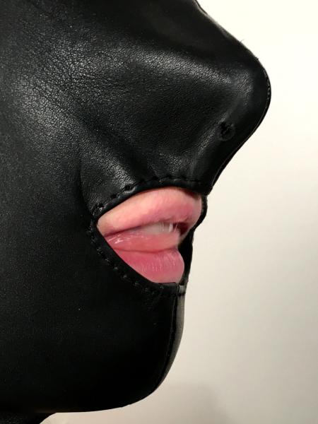 Light Hood with open mouth and closed eyes