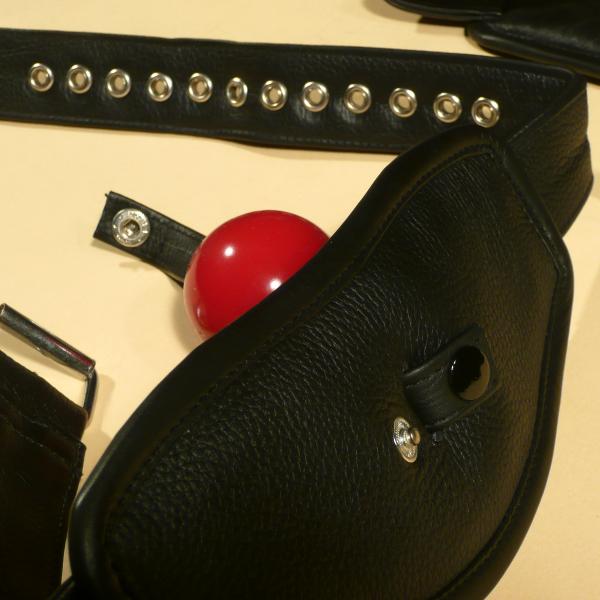 Leather Gag for Silicone Ball