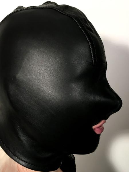 Light Hood with open mouth and closed eyes