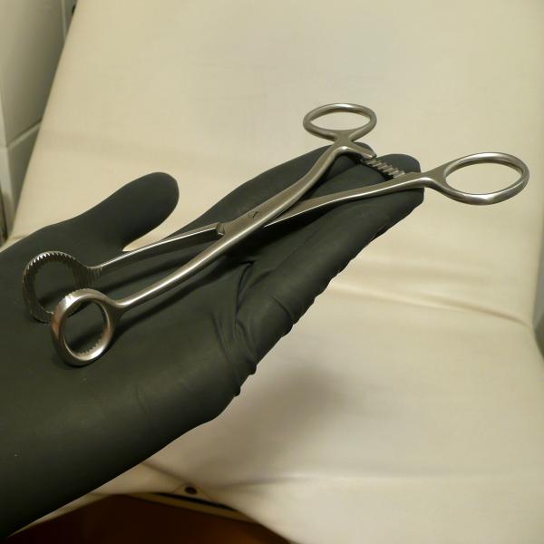 Collin Tongue Forceps (serrated)