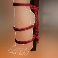 Hanfseil, bordeauxrot, Länge: 3 m Hanfseil, bordeauxrot, Länge: 3 m