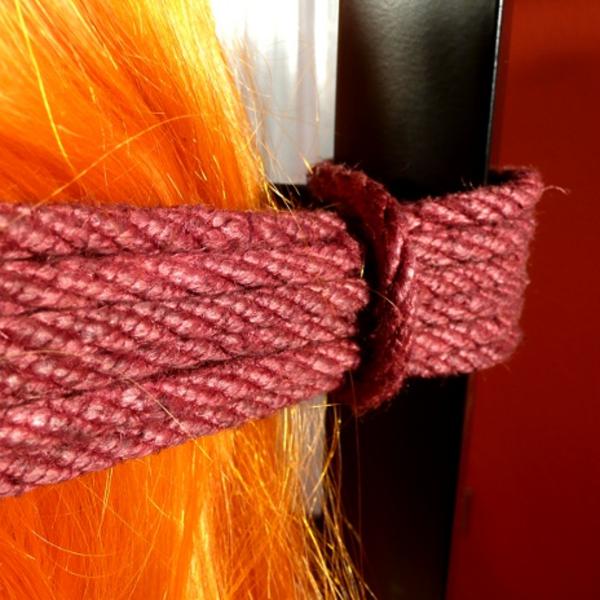 Hemp Rope, Bordeaux-Red, Length: 5 Metres