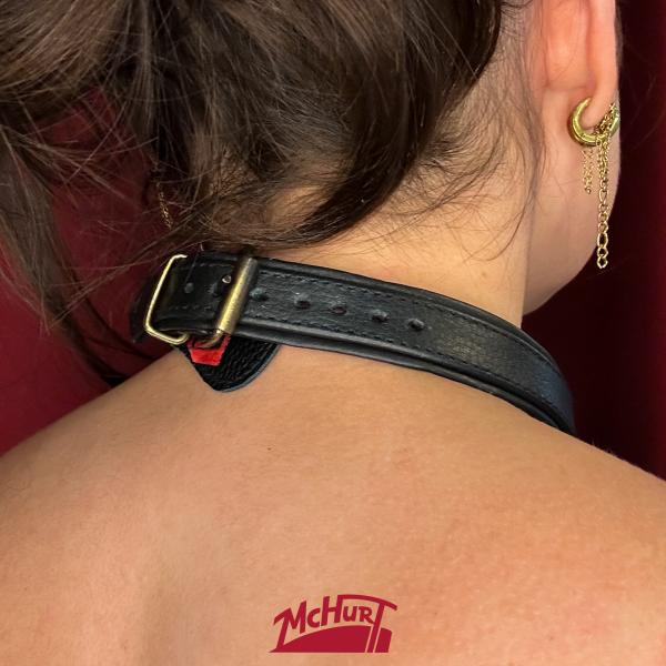 Triangel-Halsband (gold), schwarz
