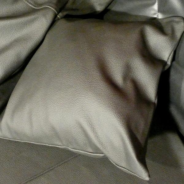 Pillow cover made from artificial leather