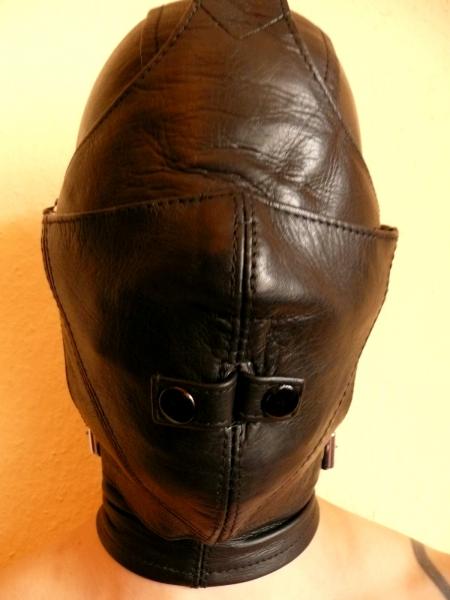 Piloten-Maske mit Knebel-Option