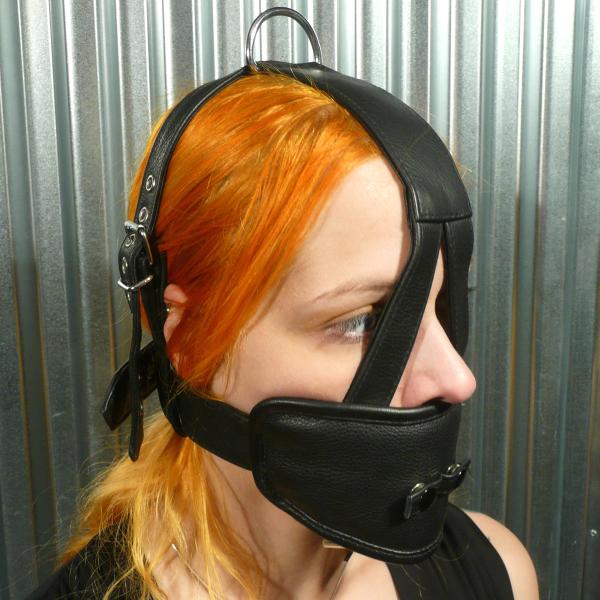 Leather Gag Harness for Silicone Ball