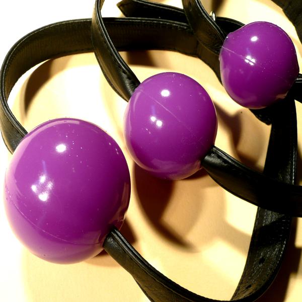 Silicone Ball Gag, purple