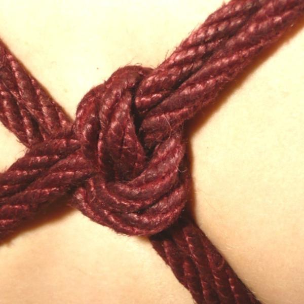 Hemp Rope, Bordeaux-Red, Length: 8 Metres