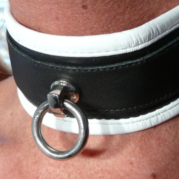 "Sefa" - Halsband schwarz/weiß